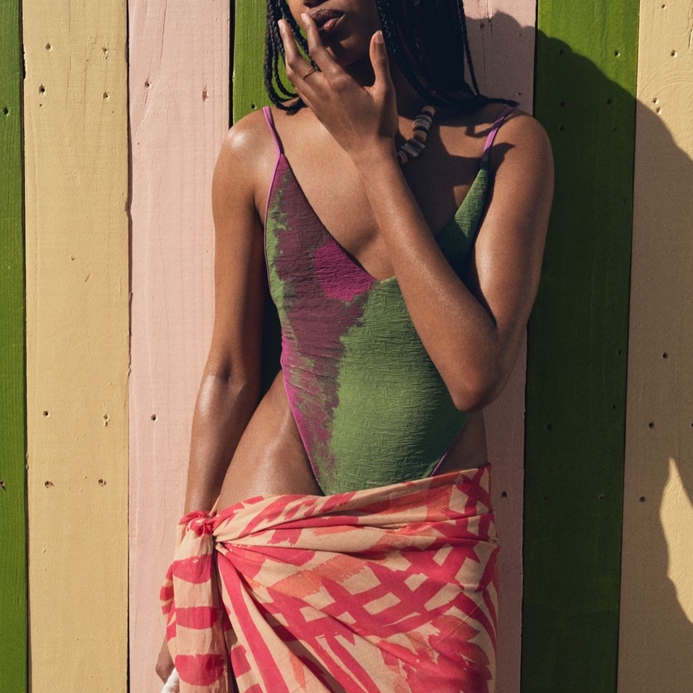 Free People Multicolor One Piece Swimsuit